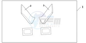 NT700VAA Europe Direct - (ED / ABS) drawing KNEE PAD SET