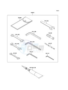 Z1000 ABS ZR1000EDF FR XX (EU ME A(FRICA) drawing Owner's Tools