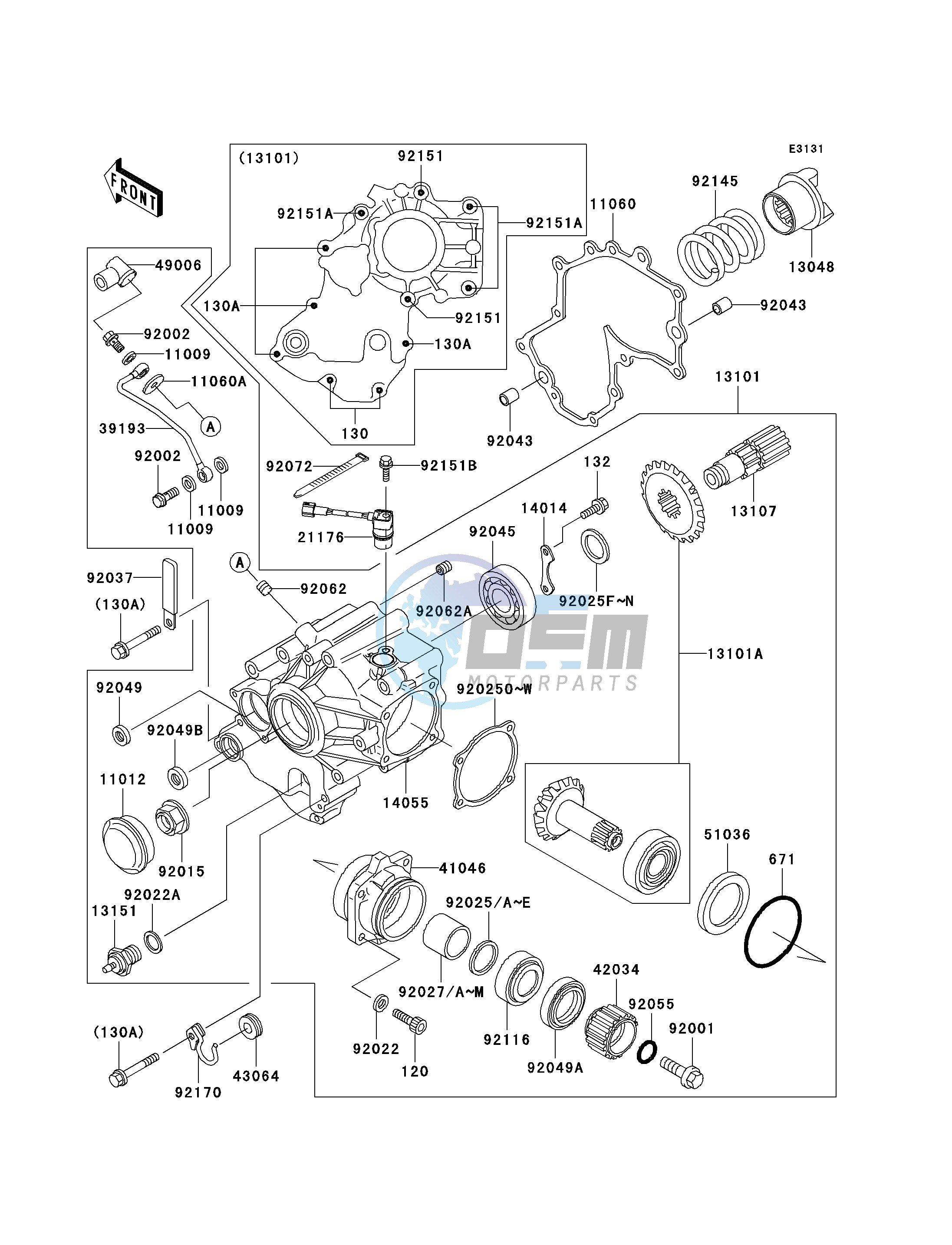 FRONT BEVEL GEAR