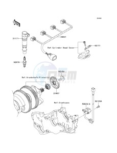 ZX 1400 A [NINJA ZX-14] (A6F-A7FA) A7FA drawing IGNITION SYSTEM