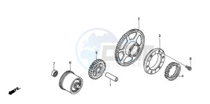 VTR1000SP RC51 drawing STARTING CLUTCH