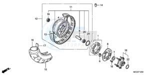 VT750C9 Ireland - (EK / MK) drawing REAR WHEEL