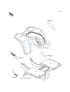 KLF 300 B [BAYOU 300] (B1-B4) [BAYOU 300] drawing DECAL-- KLF300-B3- -