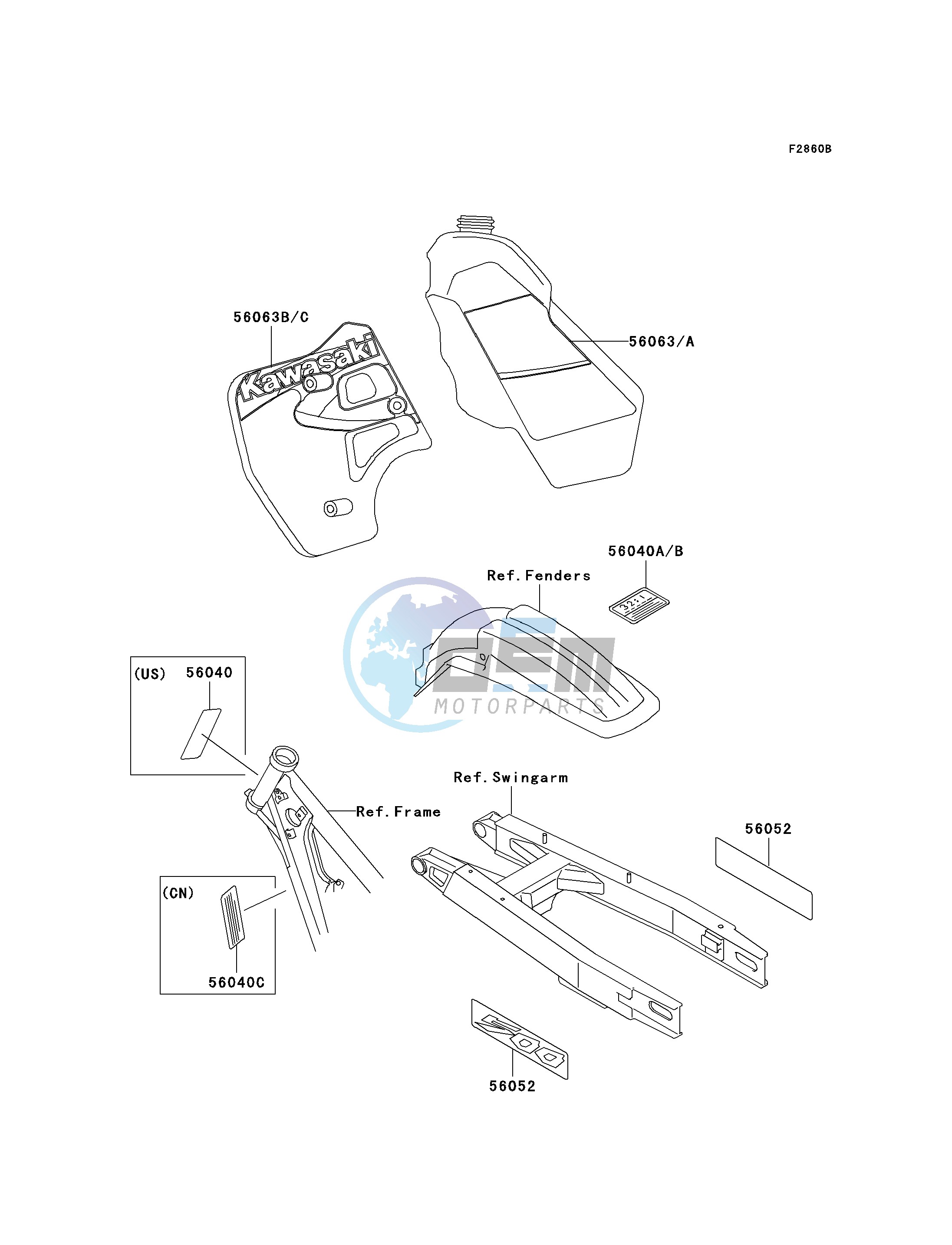 LABELS-- KX500-E12- -