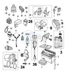 FOX LNA 2 drawing ELECTRIC EQUIPMENT WITHOUT PICKUP COIL