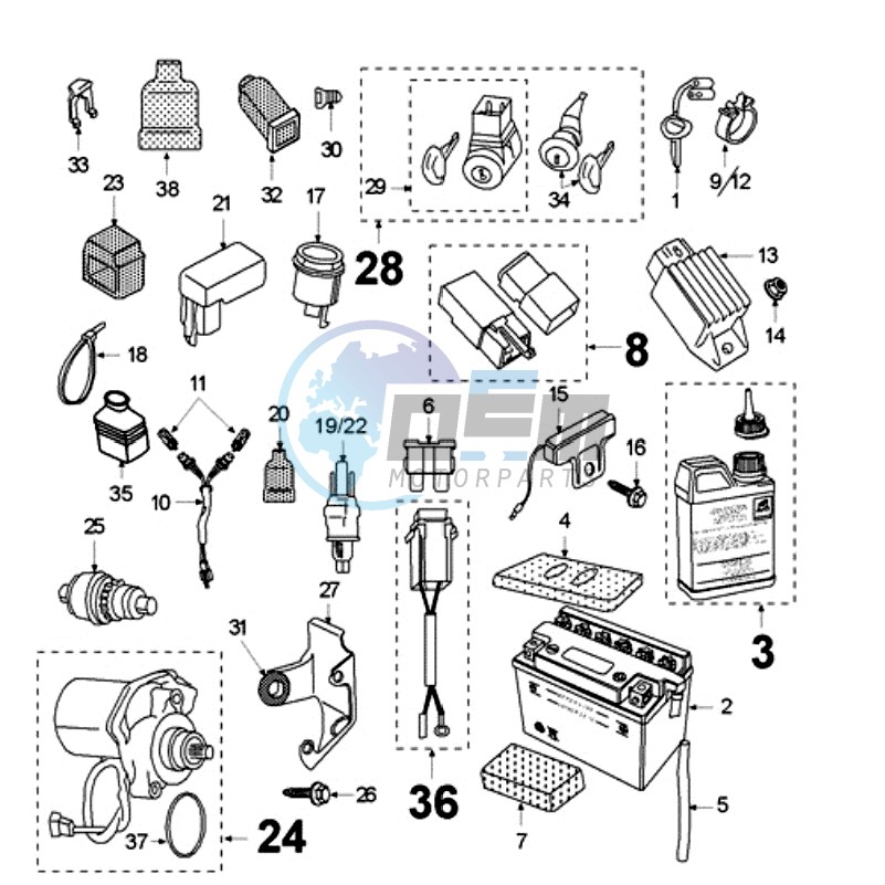 ELECTRIC EQUIPMENT WITHOUT PICKUP COIL