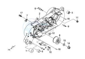 E-VIRID drawing CRANKCASE LEFT