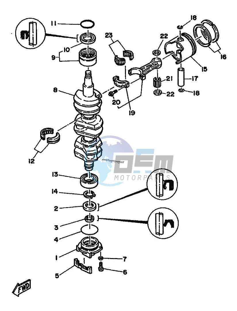 CRANKSHAFT--PISTON