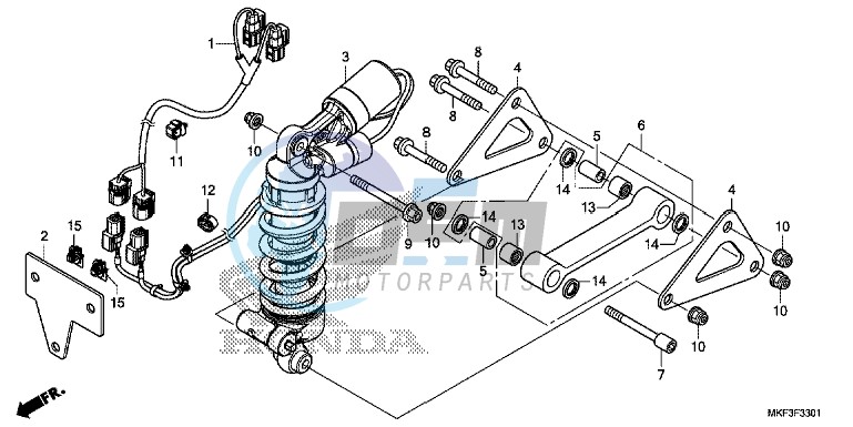 REAR CUSHION (CBR1000S1/ S2)