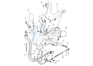 YP MAJESTY 250 drawing STEERING HANDLE -CABLE