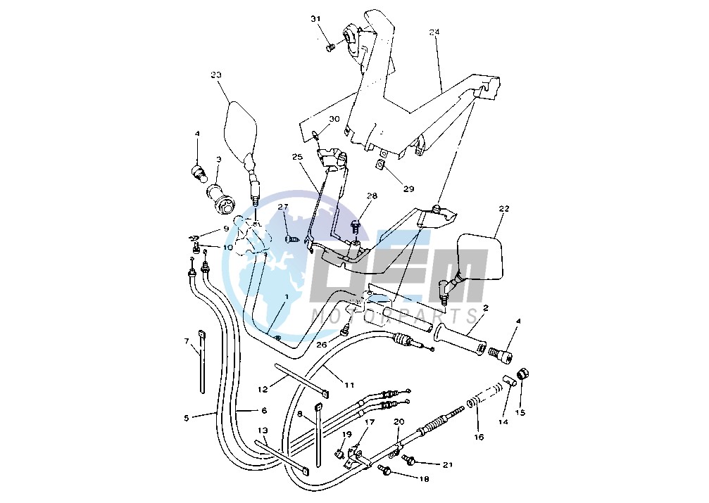 STEERING HANDLE -CABLE