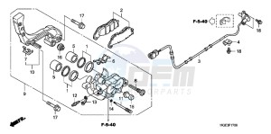 VFR1200FB drawing REAR BRAKE CALIPER (VFR1200F)