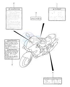 TL1000S (E2) drawing LABEL (MODEL K1)