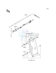 KX 450 E (KX450F MONSTER ENERGY) (E9FA) E9F drawing CABLES