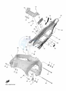 YZF1000D YZF-R1M (B4SD) drawing FRAME