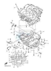 YZF-R1 998 R1 (1KB8 1KB9) drawing CRANKCASE