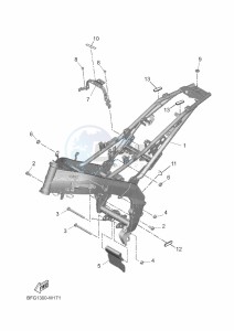 XSR125 MTM125 (BGX3) drawing FRAME