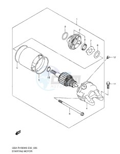 GSX-R1000 drawing STARTING MOTOR