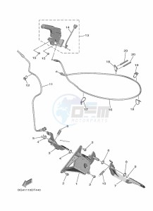 YXE850EN YX85EPAL (BAN6) drawing PEDAL WIRE