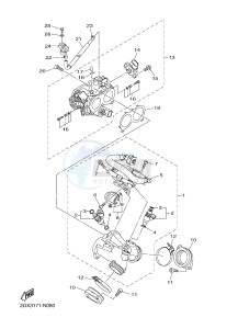 XVS950CU XVS950 XV950 R-SPEC (2DE3) drawing INTAKE 1