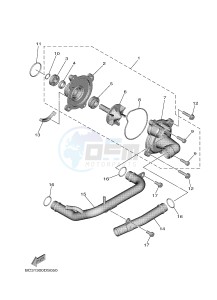 XP530 XP530-A TMAX SX ABS (BX38) drawing WATER PUMP