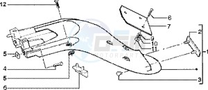 Liberty 125 Leader drawing Rear mudguard