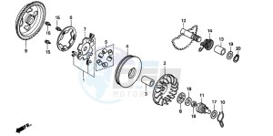 SFX50MM drawing DRIVE FACE/ KICK STARTER SPINDLE