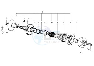 X9 EVOLUTION 250 drawing Driven pulley