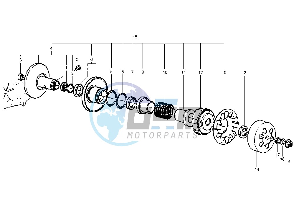 Driven pulley