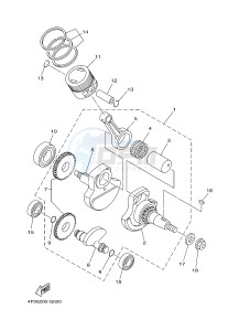 YBR125EGS (43B9) drawing CRANKSHAFT & PISTON