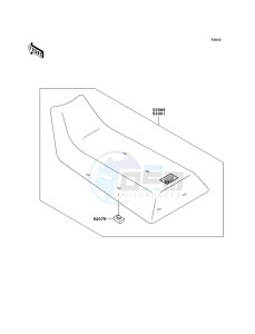 KLF250 KLF250A6F EU GB drawing Seat