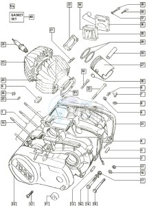 STANDARD_24-45kmh_Y-K2 50 Y-K2 drawing Crankcase-cylinder