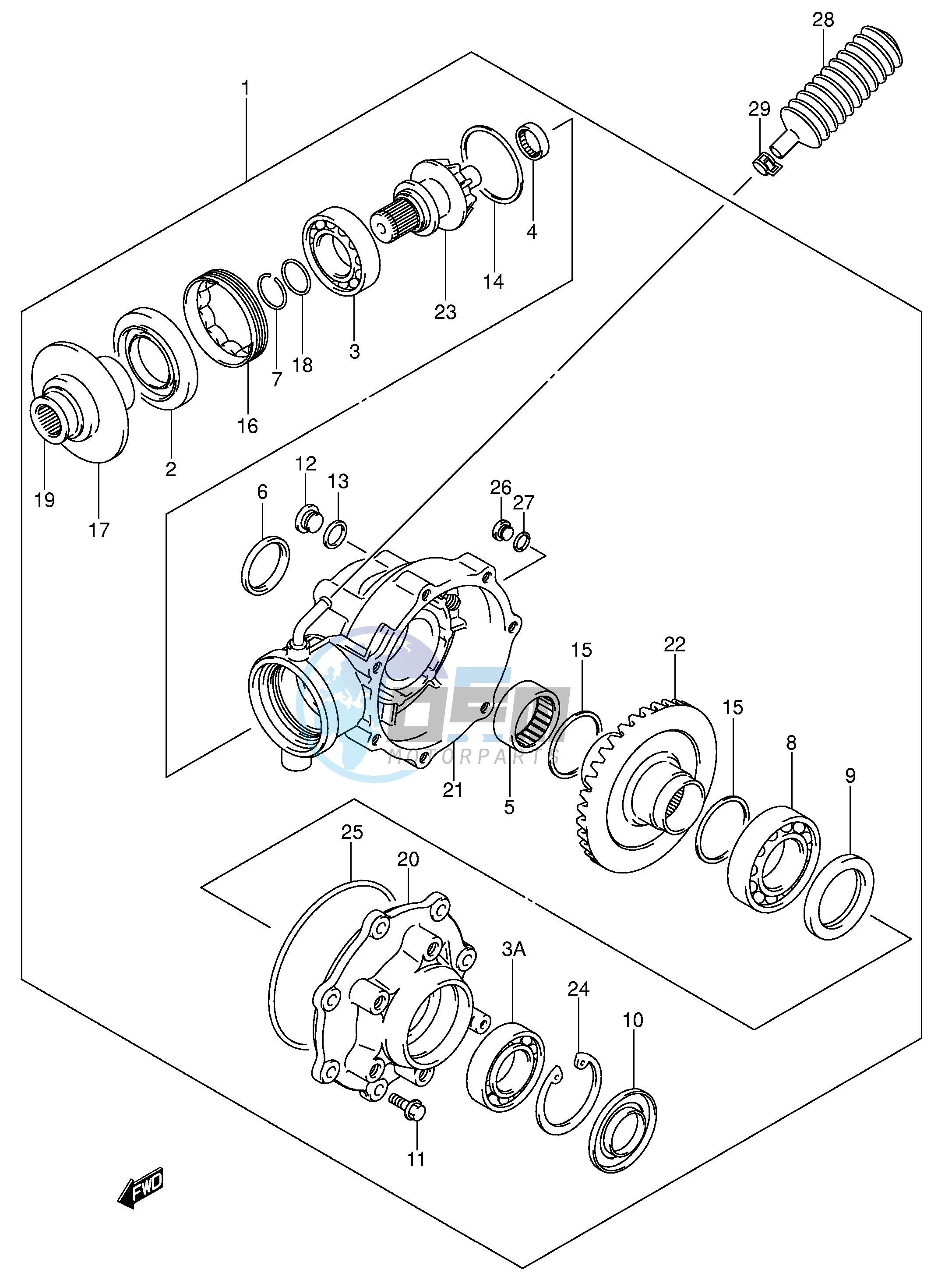 FINAL BEVEL GEAR (MODEL K3,F.NO.JSAAJ51A32112560~)