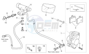 Atlantic 125-200-250 drawing Rear master brake cylinder