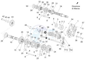 RSV4 1000 RR E4 ABS (NAFTA) drawing Gear box - Gear assembly