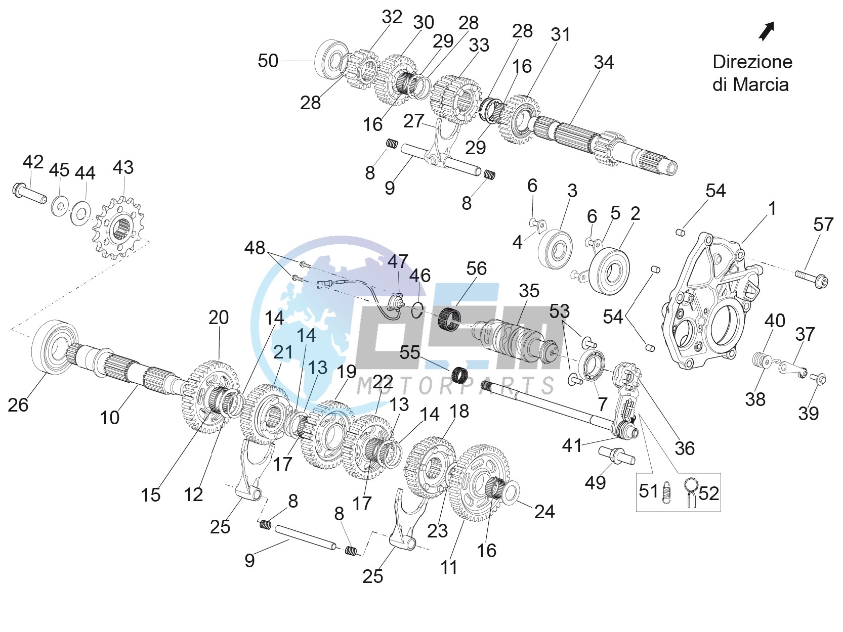 Gear box - Gear assembly