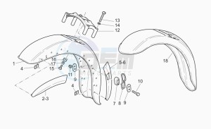 California 1100 Stone - Metal PI Special Sport/Al. PI drawing Front mudguard