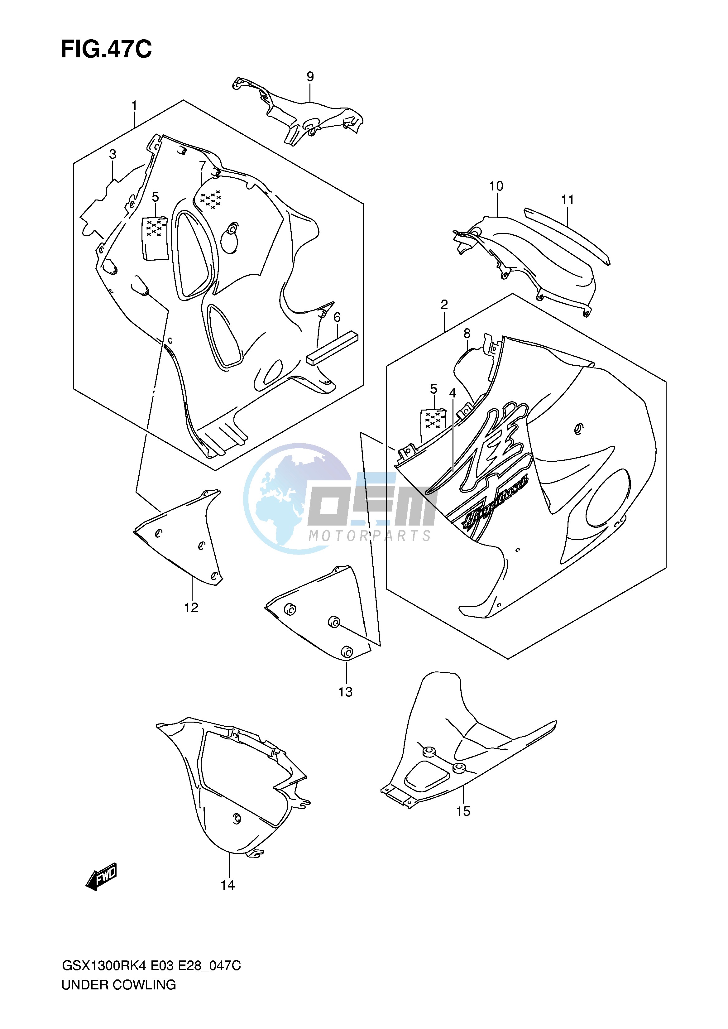 UNDER COWLING (GSX1300RZK5)