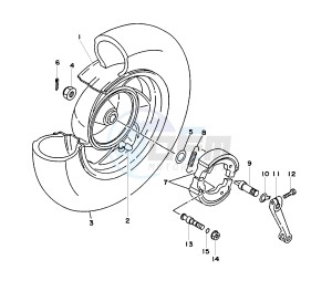 XC FLY ONE 150 drawing REAR WHEEL