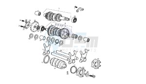 SENDA SM X-TREM - 50 CC 2T EU2 drawing GEAR BOX