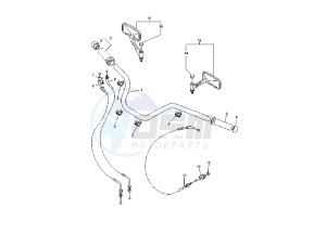 XVS A DRAG STAR CLASSIC 650 drawing STEERING HANDLE- CABLE