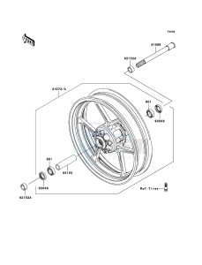 Z750_ABS ZR750M9F GB XX (EU ME A(FRICA) drawing Front Hub