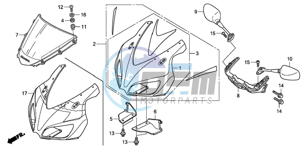 UPPER COWL (CBR1000RR6/7)