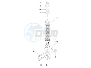 LX 125 4T 3V ie Taiwan drawing Rear suspension - Shock absorber - s