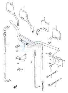 DR800S (E4) drawing HANDLEBAR