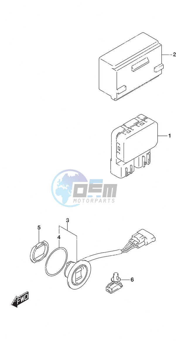 PTT Switch Remote Control w/Power Tilt