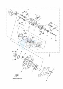 YFM700R (BCXS) drawing REAR BRAKE CALIPER