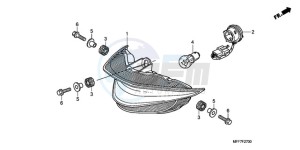 XL700VA9 Europe Direct - (ED / ABS SPC) drawing TAILLIGHT