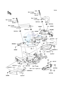 VERSYS KLE650B9F GB XX (EU ME A(FRICA) drawing Seat Cover