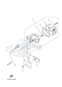 XT250 XT250F SEROW (1YBE) drawing TAILLIGHT